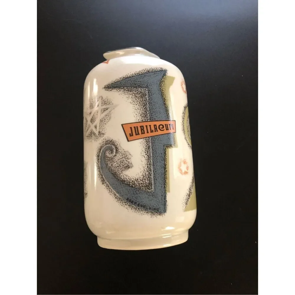 Vintage USA Pottery Anchor Vase Jubilaeum Nautical MCM 7.5”